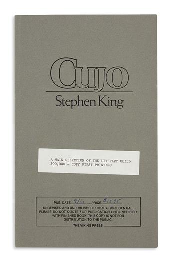 KING, STEPHEN. Group of 8 Uncorrected Proofs.